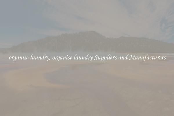 organise laundry, organise laundry Suppliers and Manufacturers