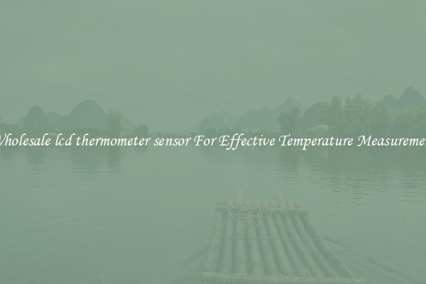 Wholesale lcd thermometer sensor For Effective Temperature Measurement