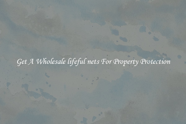 Get A Wholesale lifeful nets For Property Protection