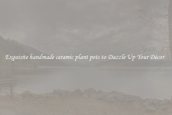 Exquisite handmade ceramic plant pots to Dazzle Up Your Décor  