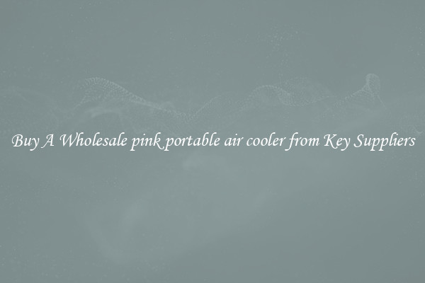 Buy A Wholesale pink portable air cooler from Key Suppliers